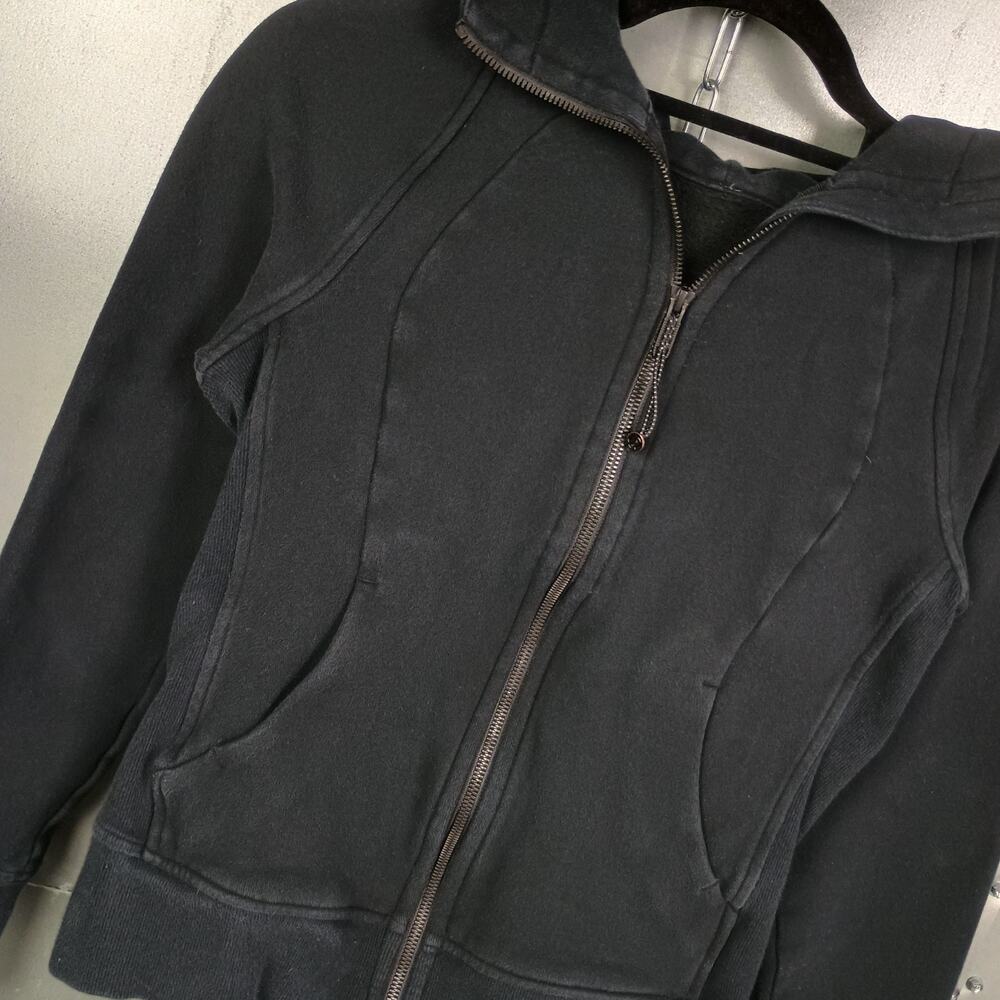 Lululemon Scuba Hoodie Black Women's Size 4 Athleisure Yoga Performance Cropped